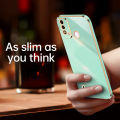 For Itel Vision 2s Back Cover Luxury 6D Plating Frame Shiny Bling Cases Soft Silicone Square Protective Mobile Phone Case for Girls Boy. 