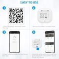 Wireless Thermometer Hygrometer for iPhone/Android, Smart Bluetooth Humidity Temperature Sensor with Alarm and Data Storage for Green House Cigar Guitar Camera Storage Humidor Incubator Monitor. 