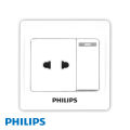 Philips - Eco Q2 Two Pole Socket with Single Switch. 