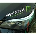 Monster Sticker for Car ( Black & White & Green ). 
