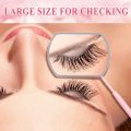 Stainless Steel Lash Mirror for Eyelashes, Large Square Eyelash Mirror Eyelash Extensions Tools (Pink), Detachable Lash Extensions Mirror Supplies and Tools for Eyelash and Eye Cosmetic (Pack of 1). 