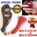 Best quality Electronic Digital Counter Tasbih tasbeeh Stylish Digital String Counter LCD Digits Finger tasbih Number small Portable Nerve Relief Countertop Plastic Pray hand tally Count Multi design for Prayer Islamic Muslim remembering tool. 