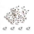 100Pcs Letter Beads Round Letter Alphabet Beads Acrylic Beads DIY Jewelry Making Bracelet Necklace Accessories. 