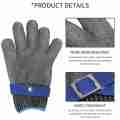 Stainless Steel Wire Mesh Safety Gloves for Meat Cutting(Extra Large). 