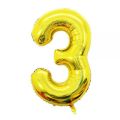 NUMBER FOIL BALLOON IN GOLDEN COLOR ( 16 INCH ). 