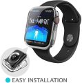 NXET Compatible with Apple Watch Series 4 40mm Case with Built in Screen Protector TPU High Definition Clear All Around Protective Bumper Soft Case for Apple Watch 40 mm Series 4. 