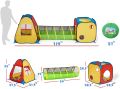 Pop Up 3-In-1 Tunnel Tent with 50 balls for kids. 