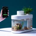 Xiaomi Geometry Amphibious Eco Fish Tank Pro Automatic Timing Feeding Wifi Smart Box Work With Mijia Full Color Gamut Lighting. 
