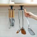 6 Hooks Kitchen 360° Rotating Hook Storage Rack Rotating Cooking Utensils Holder Hanging Cabinet Kitchen Tool Towel Spoon Pan Pot Organizer. 