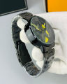 “Premium Hybrid Men’s Wristwatch – Rotating Rim Dial, Multi-Function Modern Design, Waterproof Metal Strap”Look Like Smart Watch. 