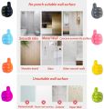 5/10 Pcs Self-Adhesive Wall Decoration Hook Creative Silicone Thumb Key Hanger Hook Home/Office Data Cable Clip Wire Desk Organizer KS. 