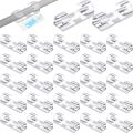 20 Pack Long Lasting Cable Tidy Clips Management, Desktop Cord Holder and Hider, Charg Cord Cable Wire Drop Organizer and Management System for TV PC Laptop Home Office. 
