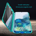 Biruiqu For Samsung Galaxy S20 S20 Plus S20+ S20 Ultra Magnetic Absorption Case Metal Frame Shockproof Double Sided Tempered Glass Magnetic Case Cover. 