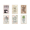 6 PCS 4x6" Minimalist Modern Customized Frames Photo Wall Decoration Photo Frame Wall Art Hanging Home Decoration Picture Gallery for Living Room Study Room, Perfect Wall Hangings, Best gift for Kitchen, Dining Room. 