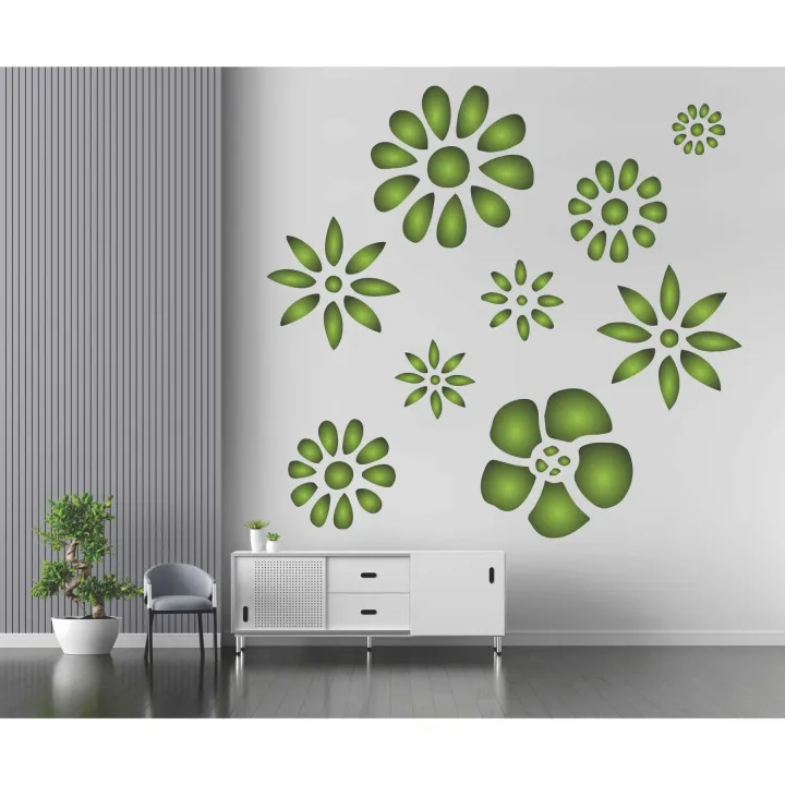 Flowers%20Reusable%20Stencil%20For%20wall%20Painting%20Art%20DIY%20Home%20Decor,%20%20Album%20Crafts%20&%20Canvas%20-%20Image%204