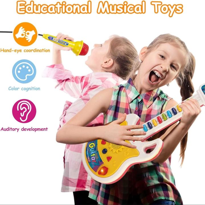 Children's%20light%20music%20guitar%20with%20microphone%20boys%20and%20girls%20toy%20student%20children's%20musical%20instrument%20Toys%20for%20Toddlers%201-3,%20Kids%20Montessori%20Karaoke%20Electric%20Guitar%20with%20Microphone%20&%20Piano%20Set-%20parent-child%20interactive%20play%20house%20toys%20Best%20Gifts%20For%20Kids%20-%20Image%202