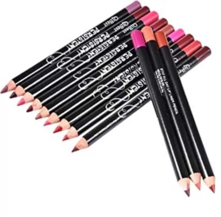 12/6Pcs Professional Lip Liner Set, Waterproof Matte Lip Liner Pencil, Smooth Lip Makeup Cosmetic Pen Set