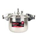 Heavy Duty Pressure Cooker with Silver Handles – 9, 11, 13 Liters | Triple Safety Valves | 100% Original Aluminum | Mirror Polish Finish | Durable & Efficient for Fast Cooking. 