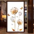 3D Gold Flower Wall Stickers, Unique wall papers, wall decor, Self adhesive wall stickers, home Decals, Wall Art. 