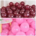 Beautiful Bridal Shower Decoration Full Set in Pink & Maroon Theme Include Bride To Be Banner, Latex Balloons, Net Curtain, Fairy Light, Arch Tape for Bride To Be Decoration Items. 