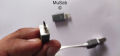 Flat Android micro usb and lightning cable supported detachable lightning connector included. 