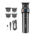 VGR V-987 Professional Digital Display Turbo function 7000RPM Zero Gapped Cordless Pro Self Haircut Hair Clipper Beard trimmer Stainless steel & Ceramic Blade. 