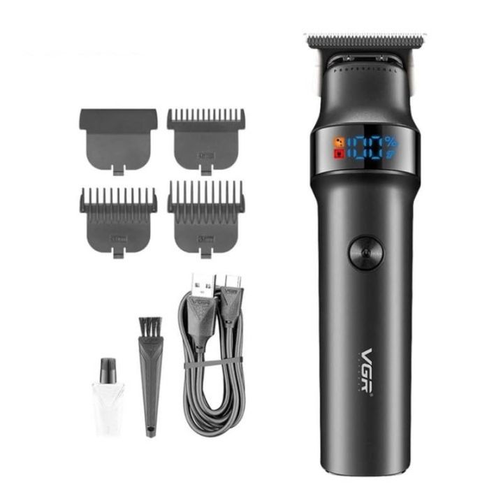 VGR%20V-987%20Professional%20Digital%20Display%20Turbo%20function%207000RPM%20Zero%20Gapped%20Cordless%20Pro%20Self%20Haircut%20Hair%20Clipper%20Beard%20trimmer%20Stainless%20steel%20&%20Ceramic%20Blade%20-%20Image%203