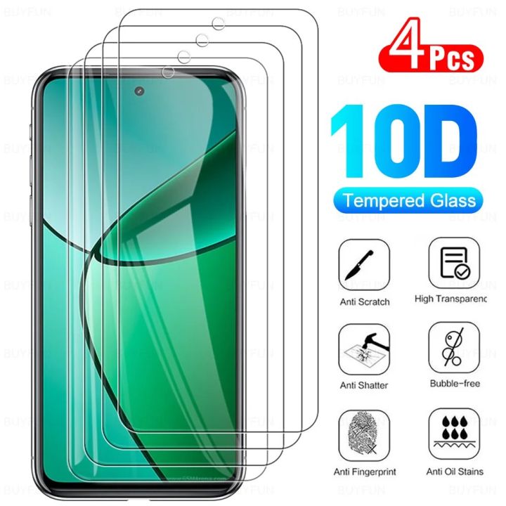 For Realme 12 Plus 5G 4Pcs Full Screen HD Tempered Glass for Realmi 12+ Realme12 Plus 12+ 2024 Transparent Tempered Film Without Black Edge