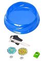 beyblade metal fusion clash of tornado speed top 2 Launchers and 4 Bey set. 