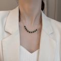 Al Asar Fashion Green Zircon Necklace for Women Luxury High Quality Chain Adjustable Pendant Jewelry. 