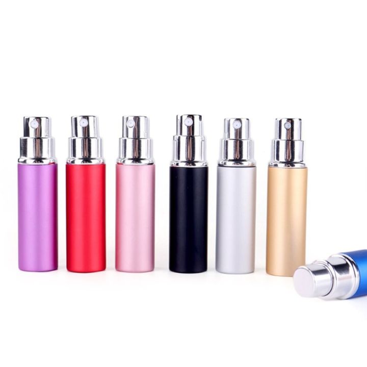 5ml Metal Aluminum Perfume Atomizer Travel Portable Liquid Container for Cosmetics Mini Empty Refillable Bottle