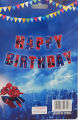 SPIDERMAN THEME HAPPY BIRTHDAY BANNER SPIDER-MAN BIRTHDAY PARTY BANNER. 