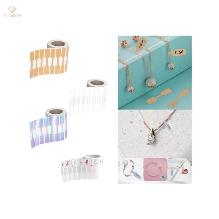 1%20Roll%20500Pcs%20Jewelry%20Price%20Tags%20Stickers%20Price%20Sticker%20Blank%20Price%20Label,%20Necklace%20Display%20-%20Image%205