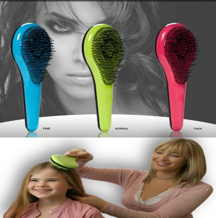 Michel Mercier Detangling Brush - green