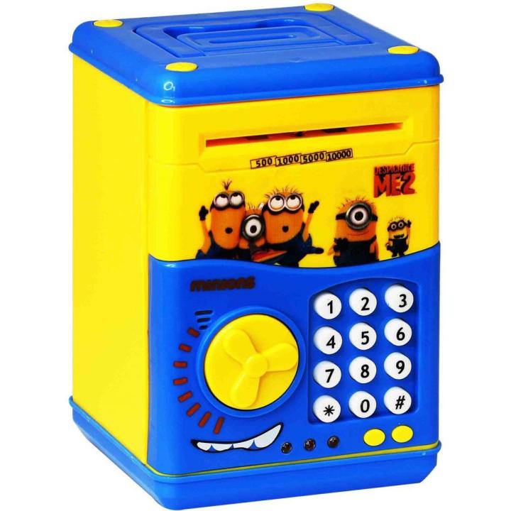 ATM Savings Piggy Banks Toys for Real Money Save for Kids Girls Boys Adults, Electronic ATM Machine Coin Bank Money Saver Digital Password, Auto Scroll Cash Safe Box Gifts for Children