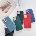iPhone 13 12 Pro XS Max XR X Case Breathable Mesh BV Grid Weaving Soft TPU Case. 