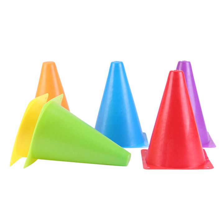 6 inch Multipurpose Training Cones Football Basketball, Soft & Durable Traffic Cone for Safety, Agility, Soccer, Football & Other Activities,