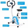 Best Quality Imported Cardio Workout Stress Buster Sprint Running Indoor Cycles Exercise Bike Blue and White. 