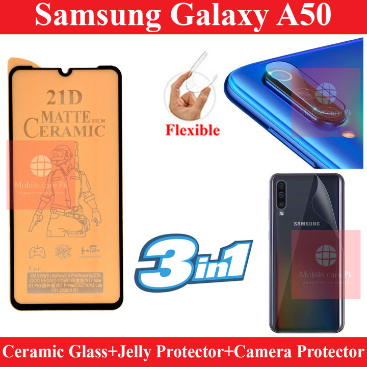 Samsung Galaxy A50 Matte Protector Glass Ceramic Sheet Back