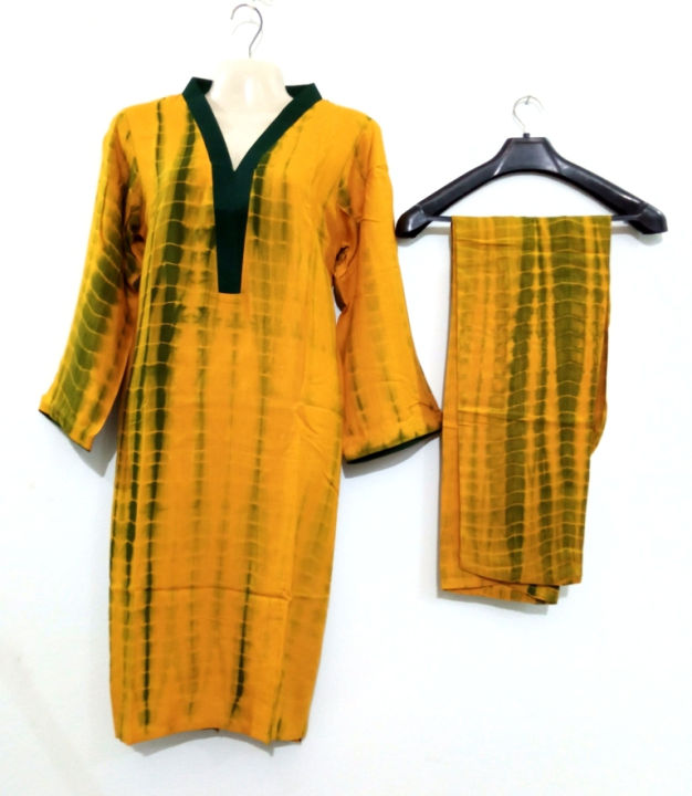 tie dye stitched linen 2 piece suit for girls and women dress for girls