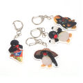 Pinguin Cute Cartoon Acrylic Doll Keychain Kawaii Toy Backpack Pendant Schoolbag Decoration Funny Key Ring Gift Eatop. 