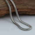 Silver Pure Stainless steel Round Snake Chain for Men / Boys Neck Chain. 