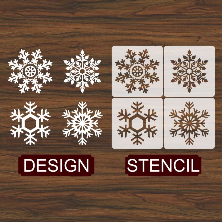 Pack%20of%204%20Snow%20flacks%20%20Nature%20Inspired%20Floral%20Patterns%20%E2%80%93%20Reusable%20Stencils%20for%20Home%20Projects%20ID#33%20-%20Image%203