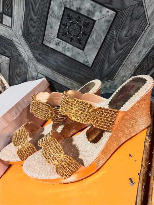 Broad Heels Open Sandals Daraz.pk