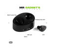Mini Free Stereo True Wireless 4.1 Bluetooth In-Ear Earbuds Twin Music Headset With Mic And Docking Charger Bluetooth Headset - Black. 