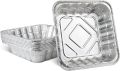 Square Aluminum Tin Foil Baking Pans Bakeware - Cookware Perfect for Baking Cakes, Breads, Brownies, Bread, Meatloaf, Lasagna, Pack of 10. 