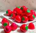 Strawberry Shape Lip Balm Softer Lips Pink. 