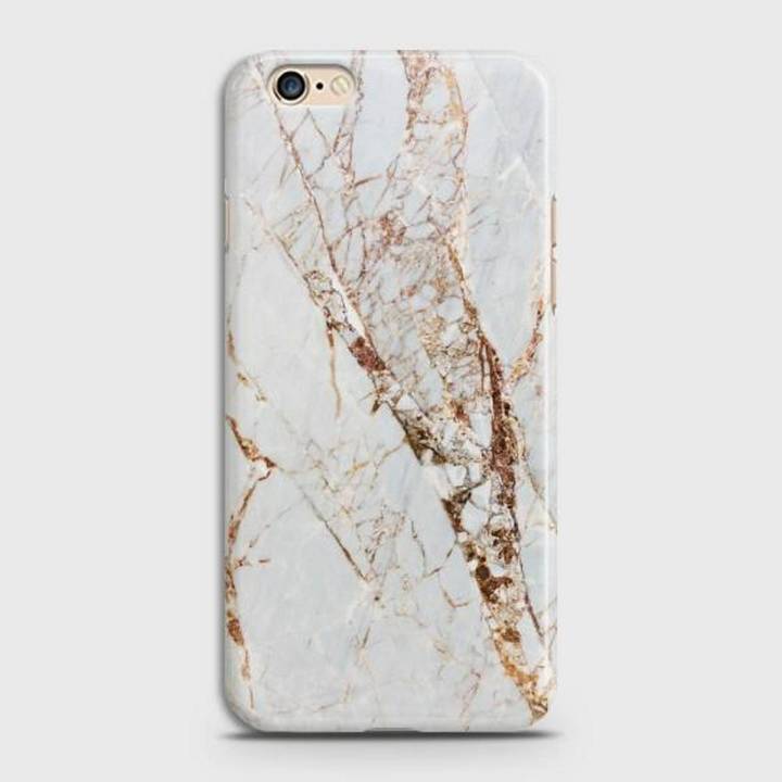 Oppo A71 Cover - SkinLee HQ Hard Case - White & Gold Marble - SKINLEE-274-1-328-83