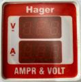 Hager 2in1 Ac Digital Panel Volt Ampere Meter, Dual Display Light voltage Ammeter LED Current Indicator volt amp Tester voltmeter. 