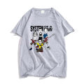 System of A Down Shirts Summer 100% Cotton Tshirt Retro Heavy Mental T-shirt Aesthetic Clothes Creative Design Graphic T Shirt. 